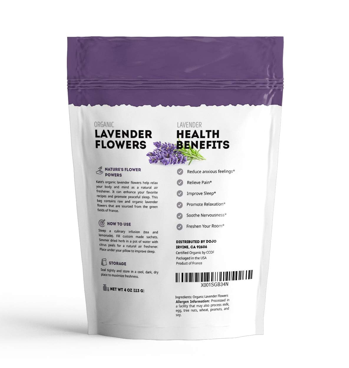 🌸 Organic Dried Lavender Flowers (4 oz) - Image 2
