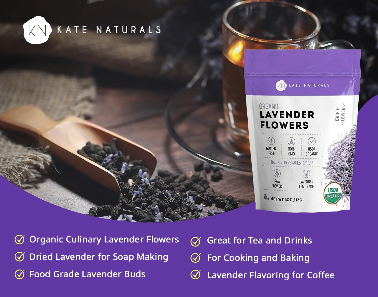 🌸 Organic Dried Lavender Flowers (4 oz) - Image 7