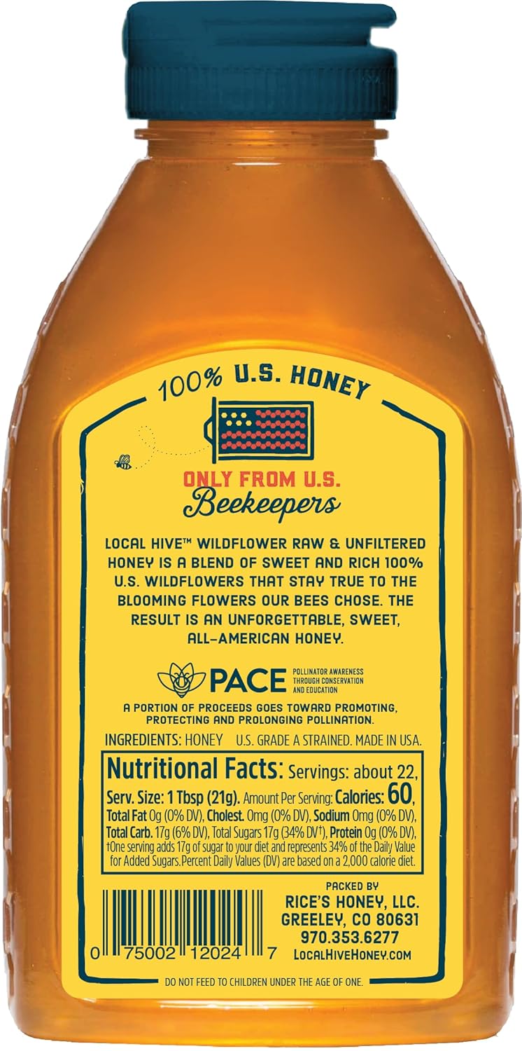 π― Local Hive Wildflower Raw Unfiltered Honey β 16oz - Image 9