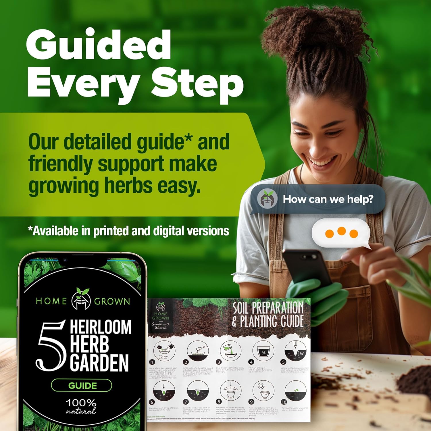 🌱 HOME GROWN Indoor Herb Garden Starter Kit - Image 2